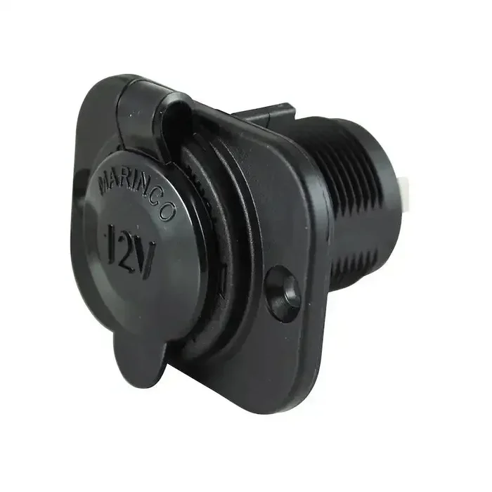 12V RECEPTACLE BLACK