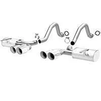 1997-2004 Corvette C5 5.7L Axle Back Exhaust; XL Series; Quad Center Rear Exit by Magnaflow (16732)