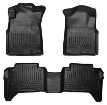 2005-2013 Toyota Tacoma WeatherBeater Combo Black Floor Liners by Husky Liners (98951)