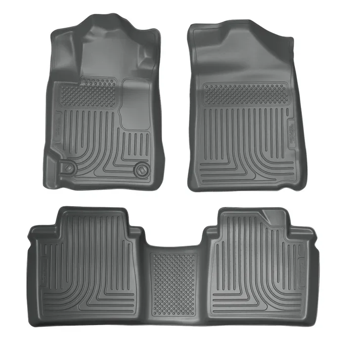 2007-2011 Toyota Camry (All) WeatherBeater Combo Gray Floor Liners (One Piece for 2nd Row) by Husky Liners (98512)