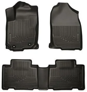 2015 Toyota Corolla Weatherbeater Black Front & 2nd Seat Floor Liners by Husky Liners (99531)