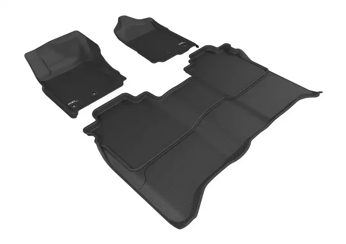 3D MATS/U-AC L1NS08401509 3D KAGU FLOOR MAT 2 ROW SET BLACK