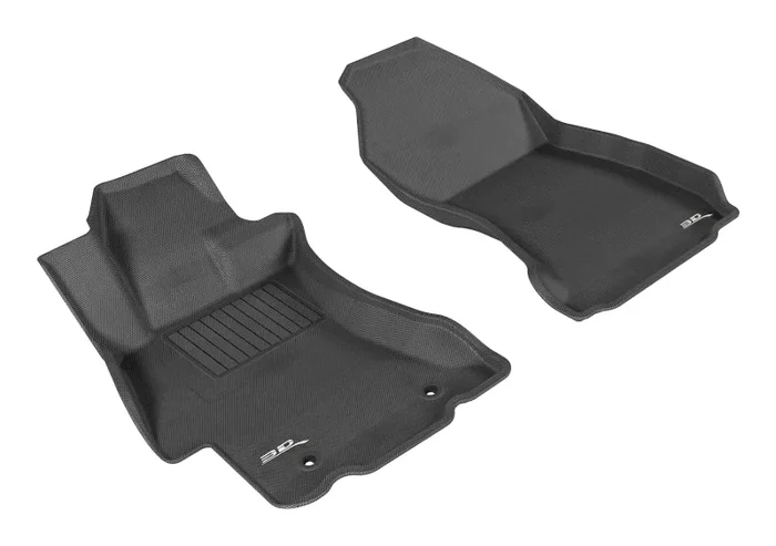 3D MAXpider 2012-2019 Subaru Impreza/XV Crosstrek/WRX/Sti Kagu 1st Row Floormat – Black