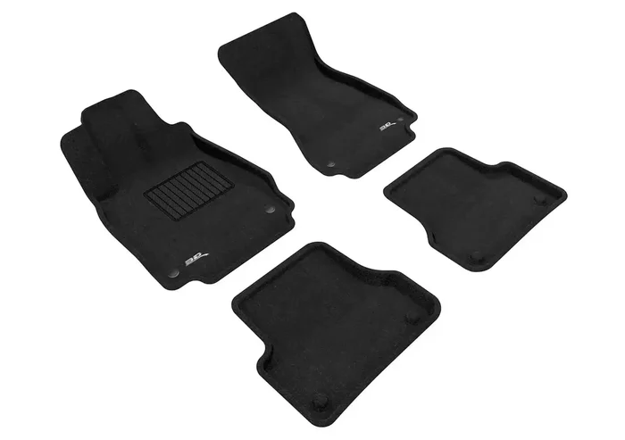 3D MAXpider L1AD02304709 – ELEGANT Floor Mat 4 pc. Front and Rear Black