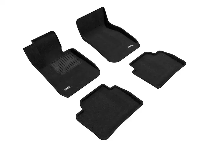3D MAXpider L1BM03704709 – ELEGANT Floor Mat 4 pc. Front and Rear Black