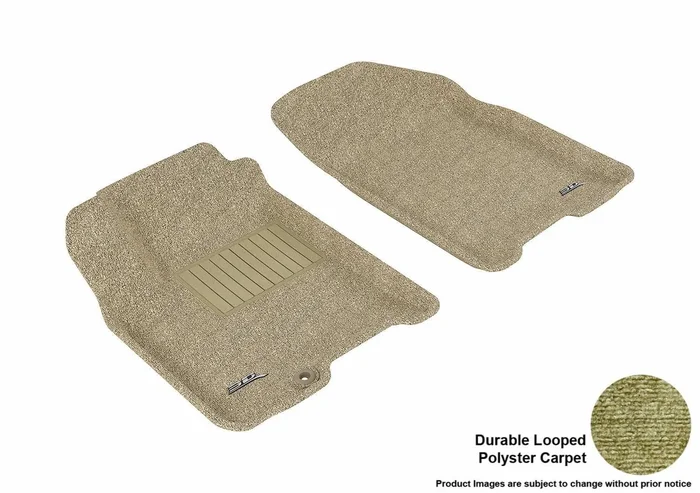 3D MAXpider L1CH00812202 – CLASSIC Floor Mat Tan 2 pc. Front [Available While Supplies Last]