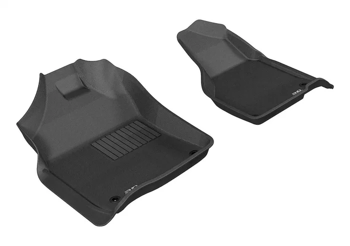 3D MAXpider L1DG01911509 – KAGU Floor Mat Black 2 pc. Front For Use w/Dual Post Only