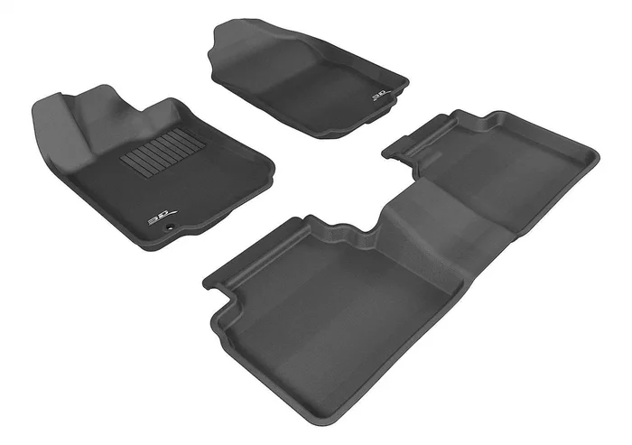 3D MAXpider L1FR01301509 – KAGU Floor Mat Black 3 pc. Front and Rear