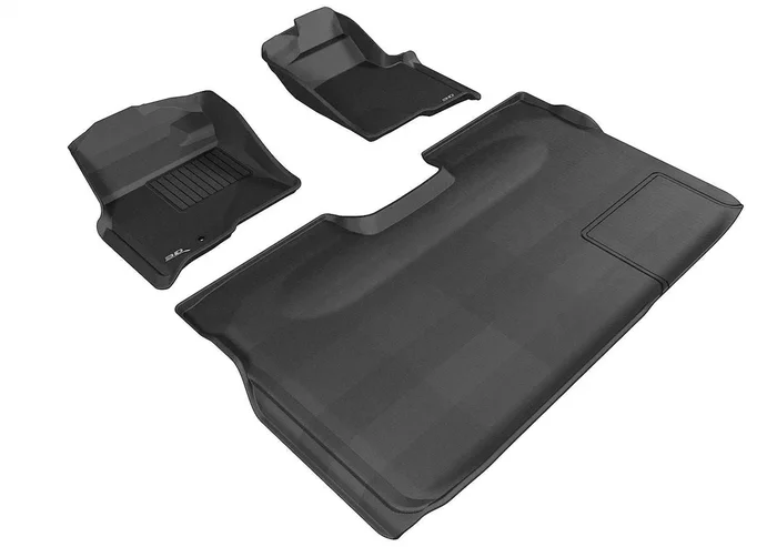3D MAXpider L1FR06701509 – KAGU Floor Mat Black 3 pc. 2 Front Row 1 2nd