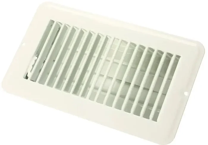 4 X 8 FLOOR REG.DMPR MET WHT