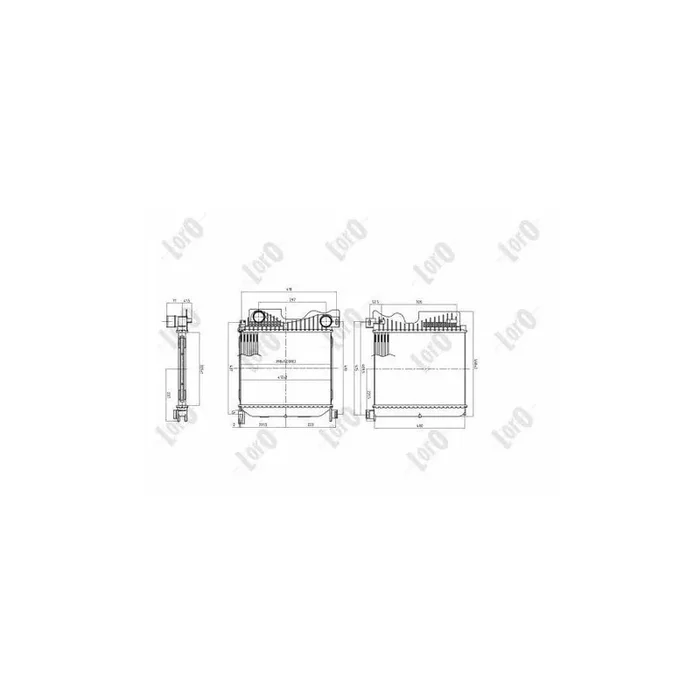 Abakus 0080180001 Intercooler for Chrysler Voyager IV (Rg, Rs)