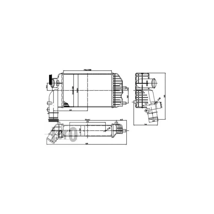 Abakus 0090180001 Intercooler