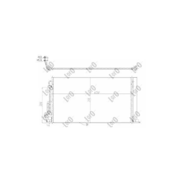 Abakus 0190160047 Air Conditioning Condenser for Hyundai I30 III Estate (Pde)