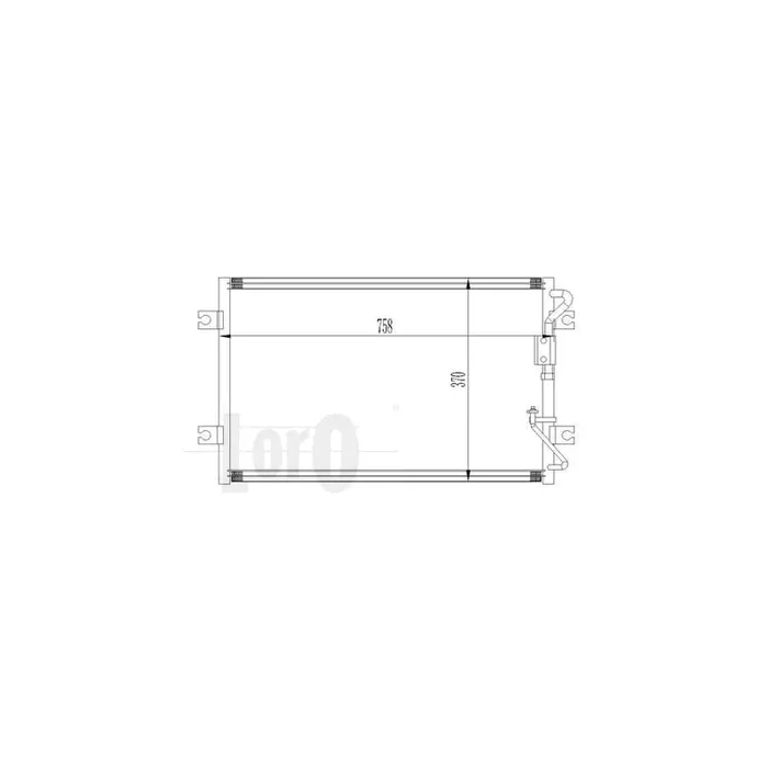 Abakus 0240160002 Air Conditioning Condenser for KIA Sedona