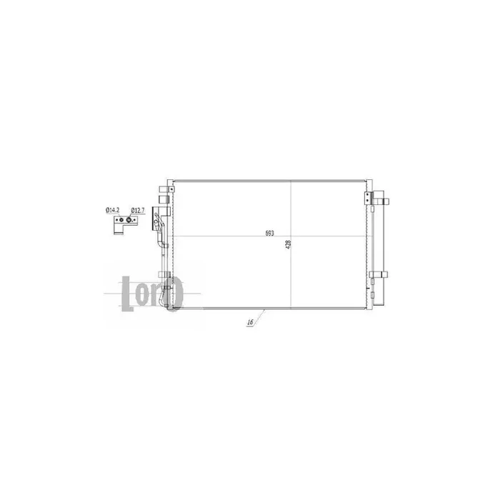 Abakus 0240160011 Air Conditioning Condenser