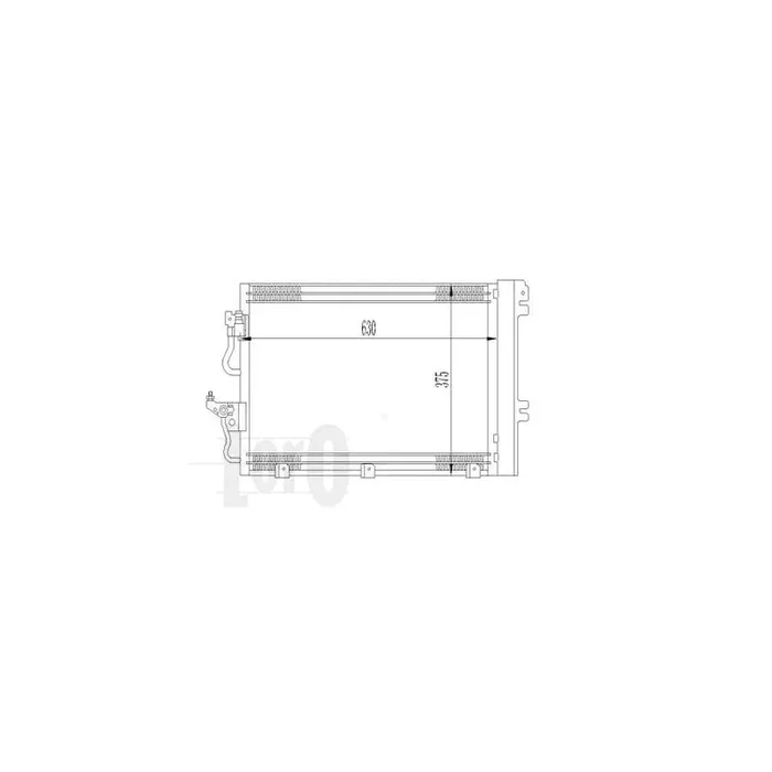 Abakus 0370160023 Air Conditioning Condenser