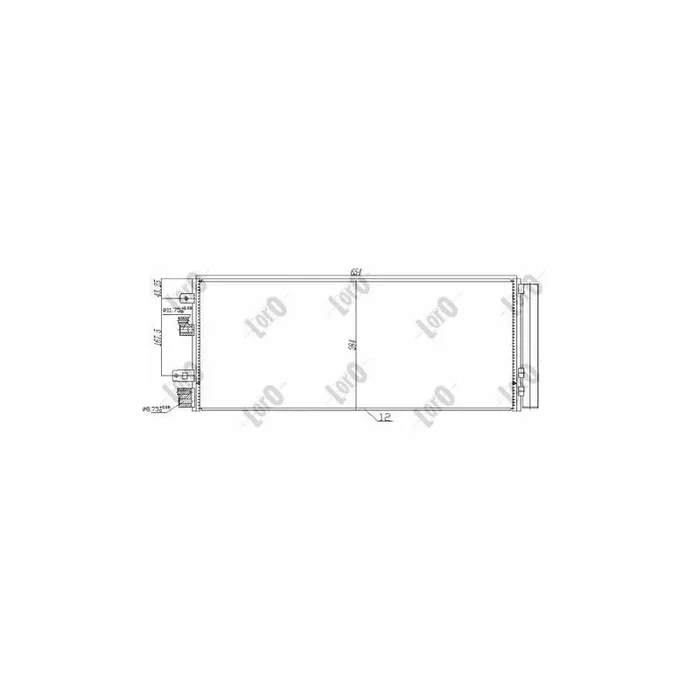 Abakus 0370160054 Air Conditioning Condenser for Opel Corsa E Hatchback (X15)