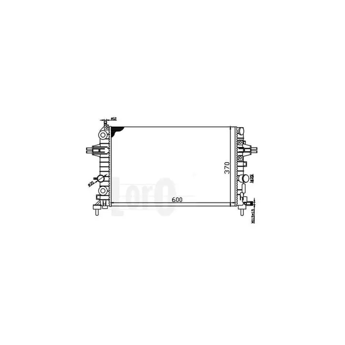 Abakus 0370170029 Engine Radiator