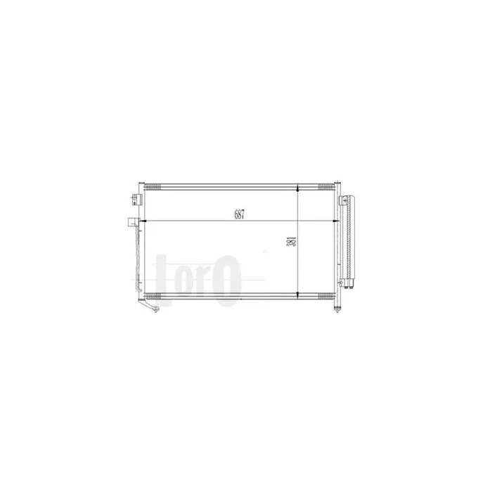 Abakus 0490160009 Air Conditioning Condenser for Subaru Forester II (Sg)