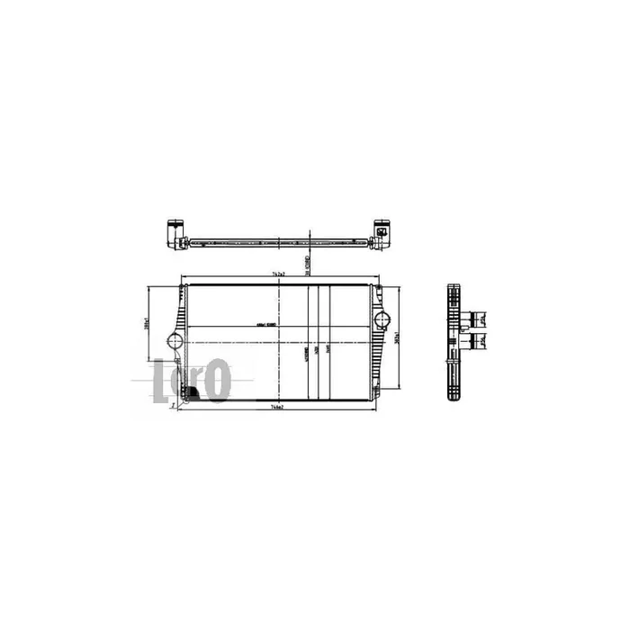 Abakus 0520180003 Intercooler for Volvo Xc90 I (C, 275)