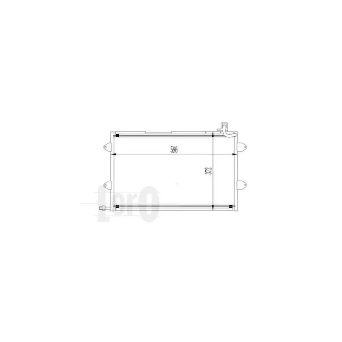 Abakus 0530160020 Air Conditioning Condenser for VW Golf IV Convertible (1E)