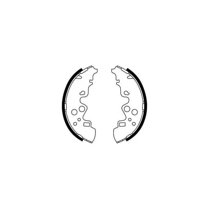 ABE C03051ABE Brake Shoe Set for Mazda E-Series Van (Sr2)