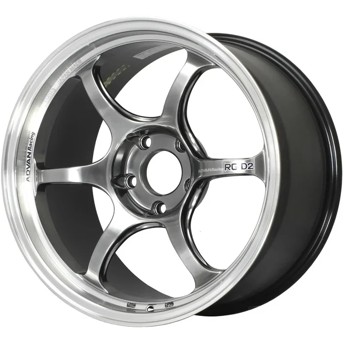 Advan Racing RG-D2 Hyperblack w/ Machined Lip 18×9 | 5×114.3 (YAT8I24EHB)
