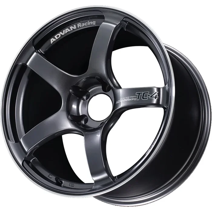 Advan Racing TC4 Racing Gunmetallic w/ Machined Outer Lip Ring 18×9.5 | 5×100 (YAD8J45DGMR)