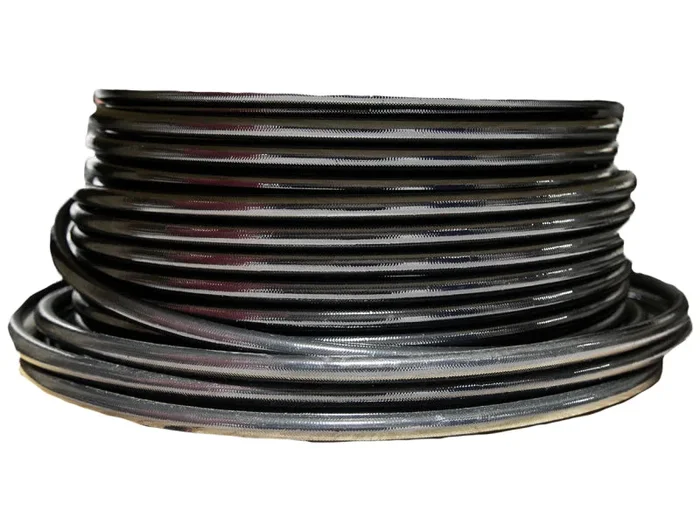 Aeromotive PTFE SS Braided Fuel Hose – Black Jacketed – AN-12 x 12ft