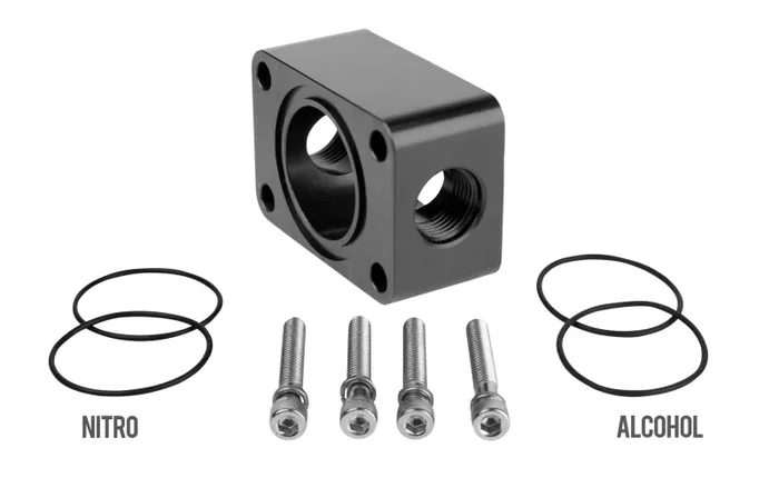 Aeromotive Spur Gear Pump Distribution Block – 2x AN-06