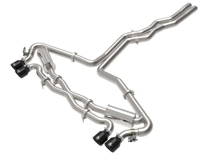 aFe Exhaust Audi RS6 Avant (2021-2022) 3 ” to 2.5 ” Mach Force-XP Series in 304 Stainless Steel w/ Quad Tips