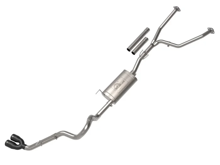 aFe Exhaust Toyota Tundra (2022-2024) 2.5 ” to 3 ” Vulcan Series in 304 Stainless Steel w/ Dual Tips