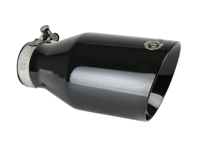 aFe MACH Force-Xp 409 SS Clamp-On Exhaust Tip 2.5in. Inlet / 4.5in. Outlet / 9in. L – Black
