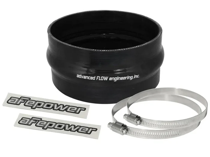 aFe Magnum FORCE CAI Univ. Silicone Coupling Kit (6in. ID / 3in. L) Straight Coupler w/Hump – Black
