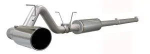 aFe Power Large Bore-HD 4 IN 409 Stainless Steel Cat-Back Exhaust System w/ Polished Tip Dodge Diesel Trucks 04.5-07 L6-5.9L (td) – 49-42002