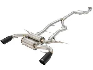 aFe Power MACH Force-Xp 3 IN to 2-1/2 IN Stainless Steel Cat-Back Exhaust w/ Black Tip BMW 335i (E90/92) 11-13 L6-3.0L (t) N55 – 49-36328-B