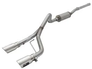 aFe Power Rebel Series 2-1/2 IN 409 Stainless Steel Cat-Back Exhaust System w/Polished Tip Jeep Wrangler (JK) 07-18 V6-3.6L/3.8L – 49-48056-P