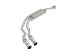 aFe Power Rebel Series 3 IN to 2-1/2 IN 409 Stainless Steel Cat-Back Exhaust w/ Polish Tip Ford F-150 21-23 V6-2.7L (tt)/3.5L (tt)/V8-5.0L – 49-43128-P