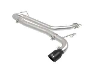 aFe Power Takeda 2-1/2 IN 304 Stainless Steel Axle-Back Exhaust w/o Muffler Black Tips Hyundai Kona 18-23 L4-1.6L (t) – 49-37017NM-B