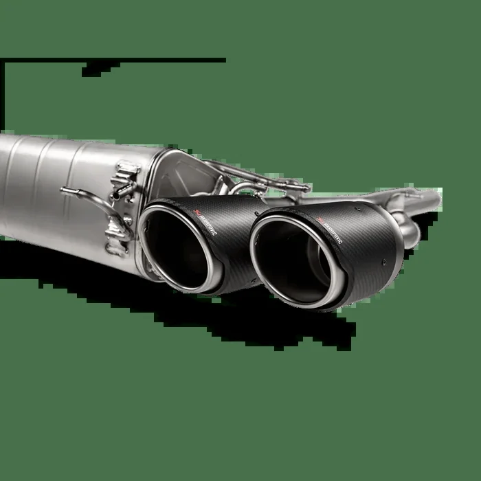 Akrapovic 2018+ Alfa Romeo Giulia Quadrifoglio Slip-On Line (Titanium) w/Titanium/Carbon Fiber Tips