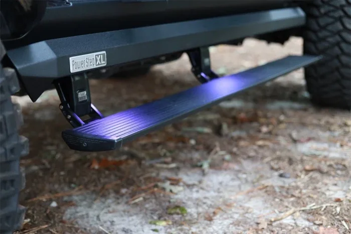 AMP Research 18-24 Jeep Wrangler JL 2DR PowerStep XL – Black (Incl OEM Style Illumination)
