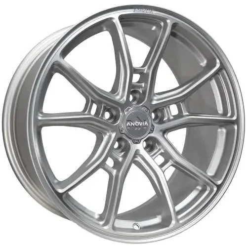 Anovia AN-10 Silver w/ Machined Spoke Faces 19×8.5 +35 | 5×114.3 (ANO0101985511435SI)