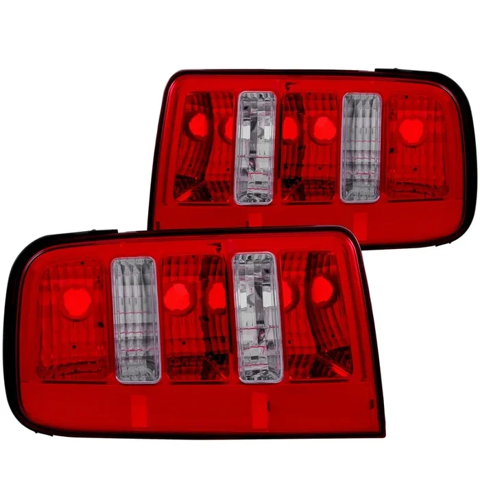 Anzo Tail Lights Ford Mustang (05-09) [2010 Style w/ Red/Clear Lens] 221166