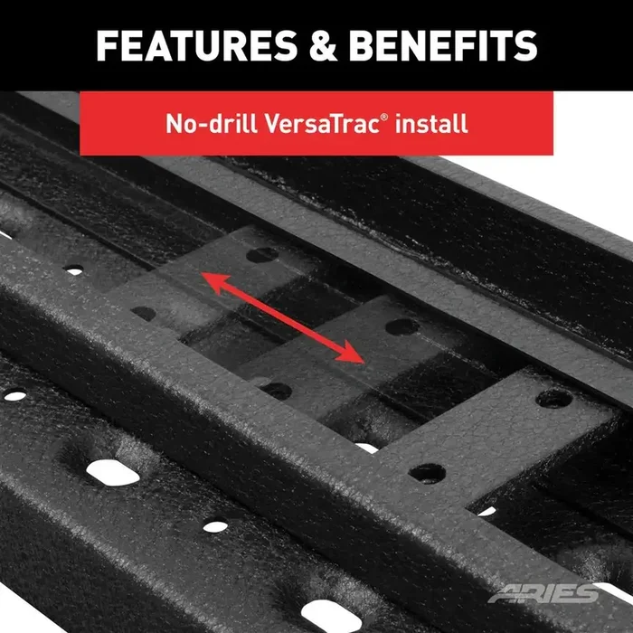 ARIES 20555563 RIDGESTEP 6-1/2′ X 85′ BLACK STEEL