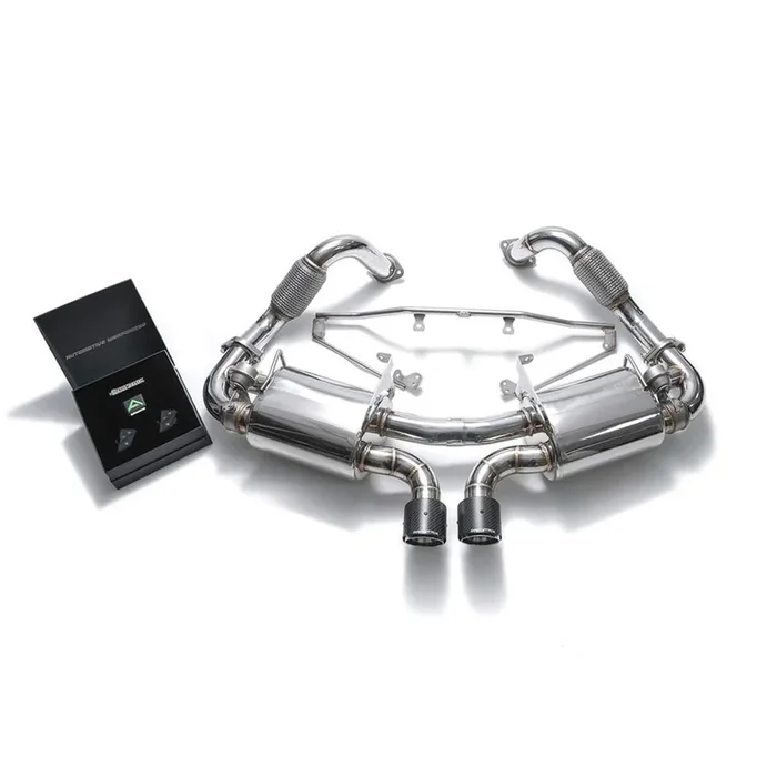 Armytrix Stainless Steel Valvetronic Exhaust System with Dual Exhaust Tips | 2013-2016 Porsche 981 Boxster / Cayman (P81N1-DC24)