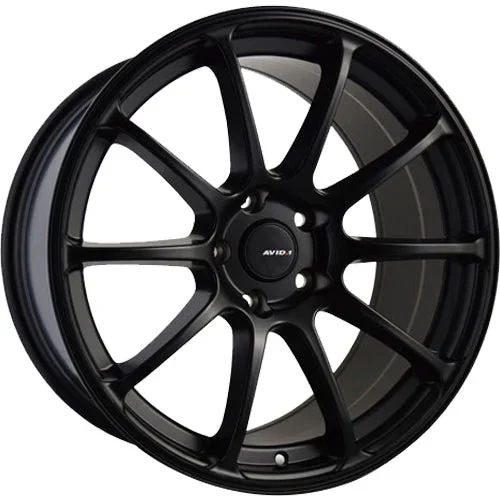 AVID1 AV27 Matte Black 17×8 | 5×114.3 (AV2717805H35BK)