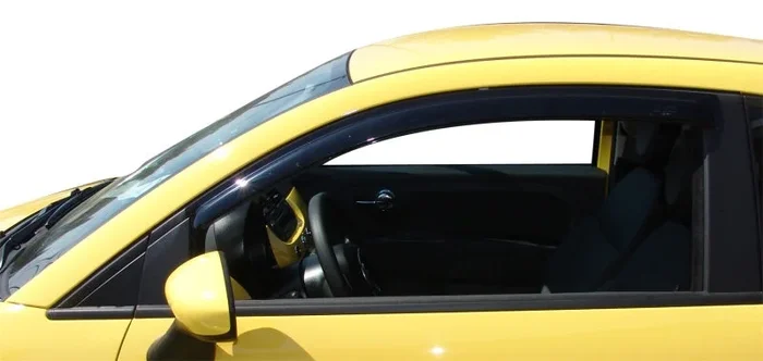 AVS 11-17 Fiat 500 Ventvisor Outside Mount Window Deflectors 2pc – Smoke