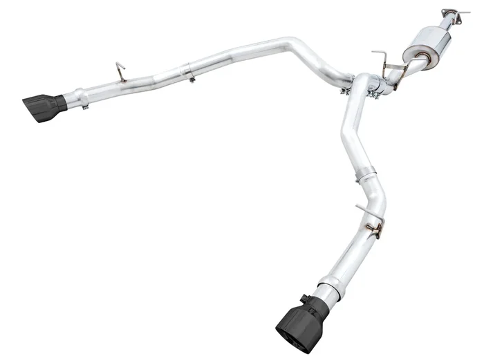 AWE Tuning 0FG Dual Rear Exit Catback Exhaust for 5th Gen RAM 1500 5.7L (with bumper cutouts) – Diamond Black Tips (3015-33006)
