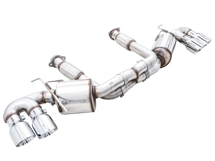 AWE Tuning 2020 Chevrolet Corvette (C8) Touring Edition Exhaust – Quad Chrome Silver Tips