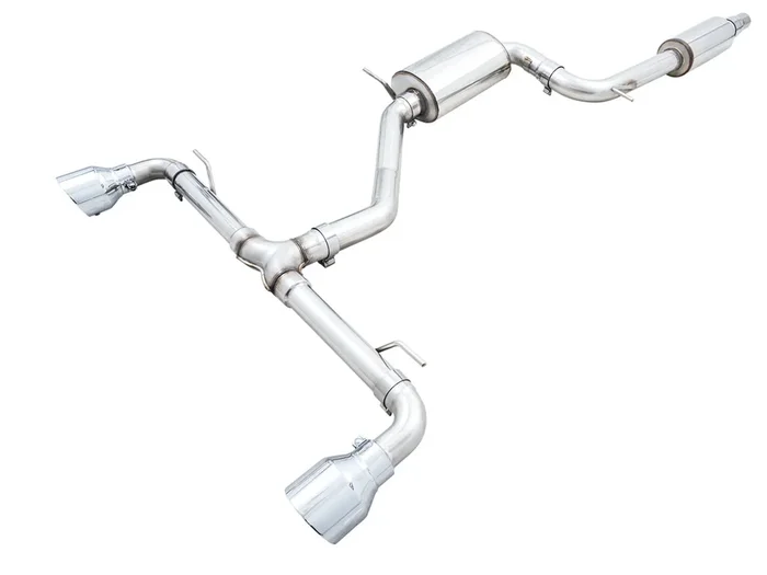 AWE Tuning 2022 VW GTI MK8 Touring Edition Exhaust – Chrome Silver Tips (3015-32658)
